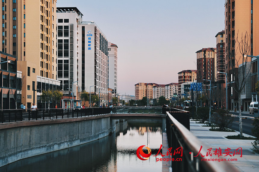 水城共融的雄安容東片區(qū)。陳世豪攝