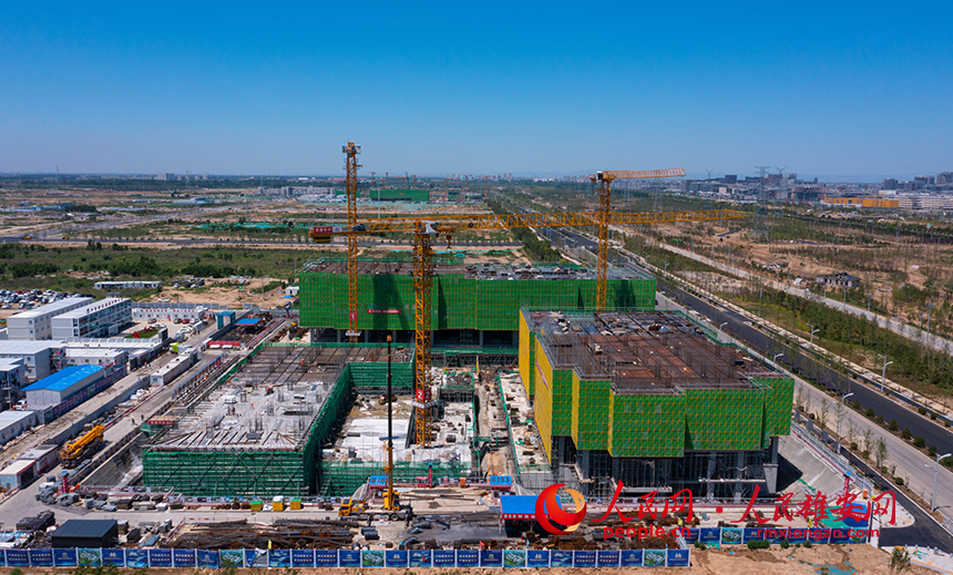 雄安新區科創綜合服務中心（一期）項目建設現場。人民網&nbsp;李兆民攝