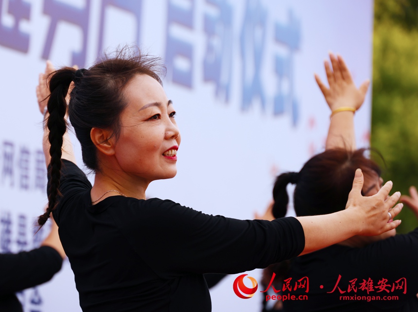 群眾積極參與健身享受運動。齊鑫攝