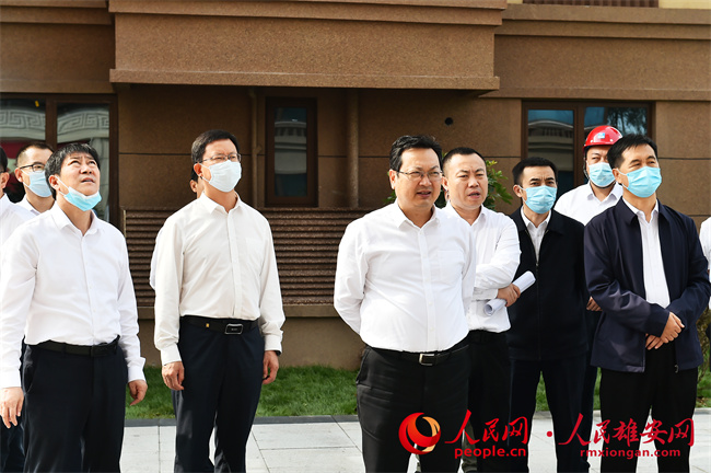 9月3日，張國(guó)華到容東片區(qū)華望城調(diào)研市場(chǎng)化住宅項(xiàng)目建設(shè)情況。劉向陽(yáng)攝