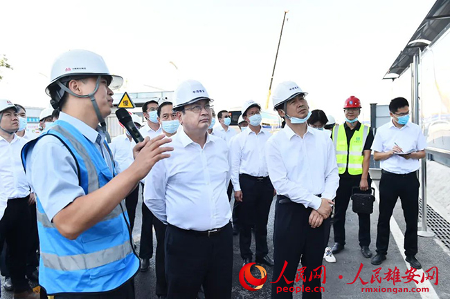 張國華調(diào)研起步區(qū)、啟動(dòng)區(qū)項(xiàng)目建設(shè)。劉向陽攝