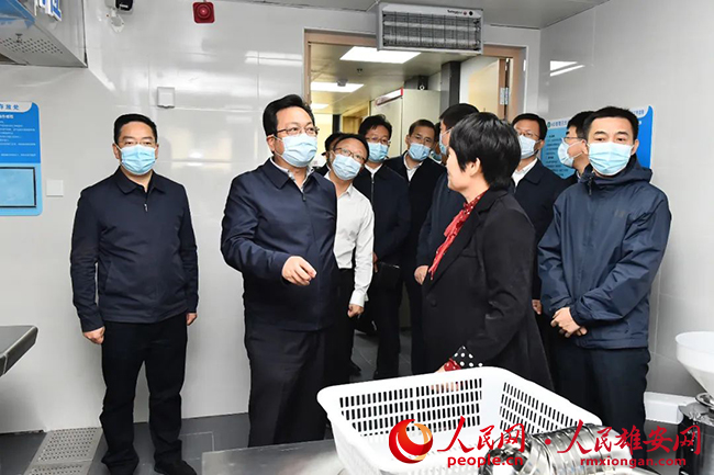 張國華調研容城縣、容西片區及千年秀林安全生產工作。劉向陽攝