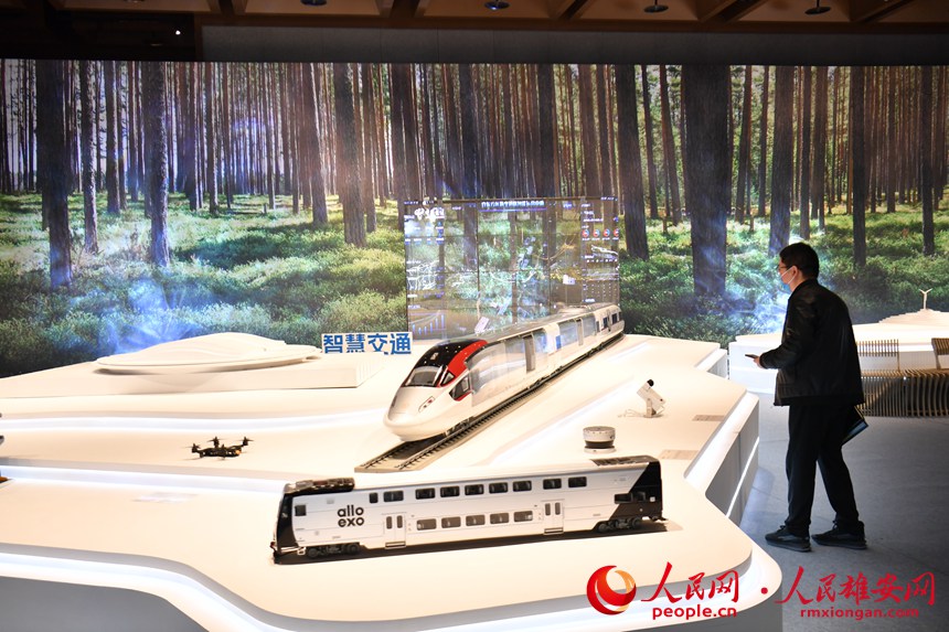 設計周智慧交通展區。人民網 李兆民攝