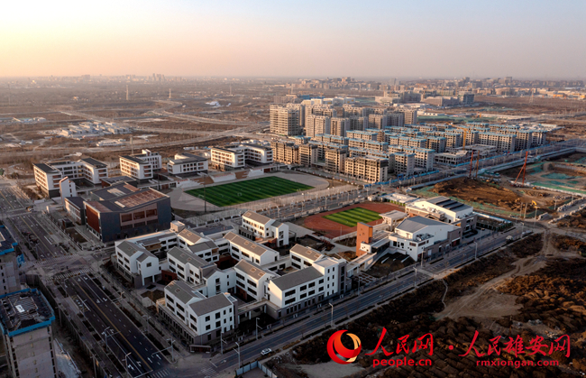 1月11日北京四中、史家胡同小學(xué)航拍。人民網(wǎng) 李兆民攝_副本