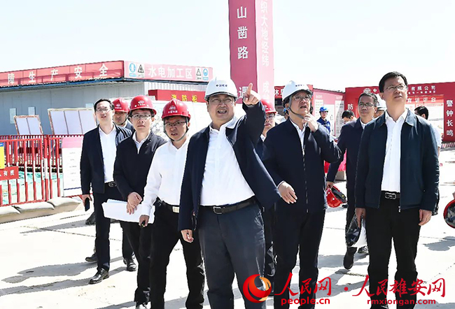 張國華在容西片區、昝崗片區調研重點項目建設參加“大走訪——問題解決月”活動。劉向陽攝