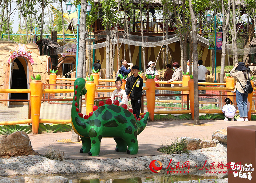 雄安辛瑪森林動物樂園內景。人民網?宋燁文攝