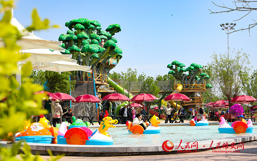 雄安辛瑪森林動物樂園內景。人民網?宋燁文攝