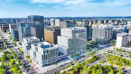 2024年6月26日，無(wú)人機(jī)拍攝的雄安新區(qū)中關(guān)村科技園。（本報(bào)資料片） 本報(bào)記者 耿 輝攝