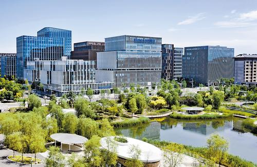 近日，無人機航拍的雄安新區中關村科技園。本報記者 劉光昱攝