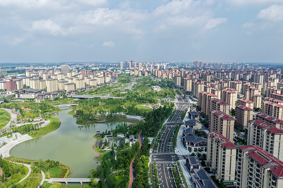 雄安新區容西片區。胡忠攝