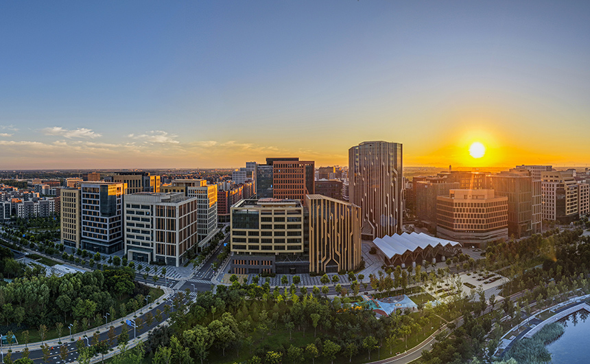 雄安新區容東片區。胡忠攝